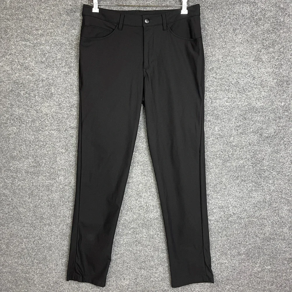 Lululemon ABC Pants Mens 32 Black Excellent Slim  5-Pocket
